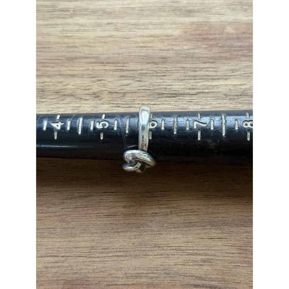 James Avery Retired Sterling Silver Heart Knot Ring Size 6
